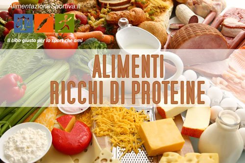 Alimenti con proteine