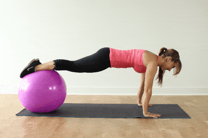 Push Up con fitball